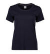 SEVEN SEAS naisten t-paita slim-fit S630-NAVY, tummansininen